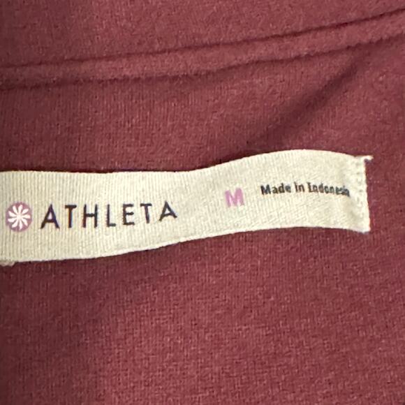 Athleta En Route Dress Ponte Knit Fit and Flare Activewear Chianti Burgundy M - Picture 8 of 12